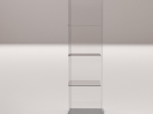 glass display cabinet Modello 3D