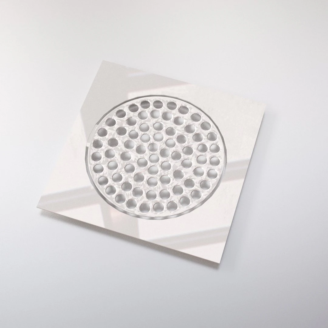 bathroom drain cover 3D Model .c4d .max .obj .3ds .fbx .stl .blend