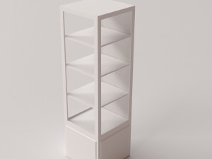 glass display cabinet v2 3Dモデル