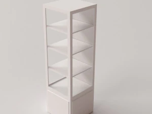 glass display cabinet v2 3D Model