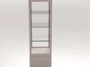 glass display cabinet v2 3D Model