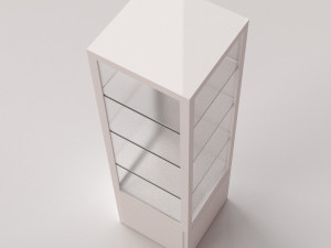 glass display cabinet v2 3Dモデル