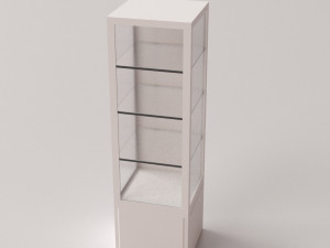 glass display cabinet v2 3Dモデル