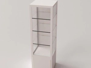 glazen vitrinekast v2 3D Model
