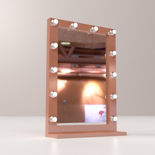 makeup artist mirror 3D 모델 .c4d .max .obj .3ds .fbx .stl .blend 