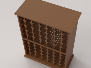 wine rack Modello 3D