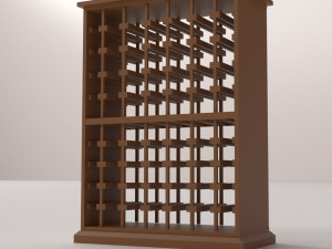 wine rack Modello 3D
