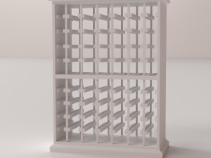 wine rack Modello 3D