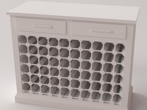 wine cabinet 3D Modell