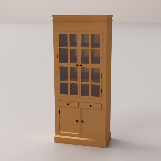 display cabinet 3D Model .c4d .max .obj .3ds .fbx .stl .blend 