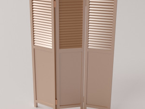 foldable room screen 3D-Modell