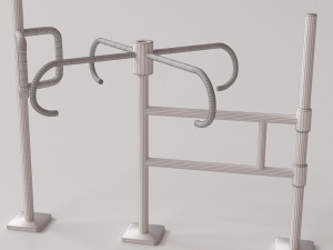 revolving gate 3D-Modell