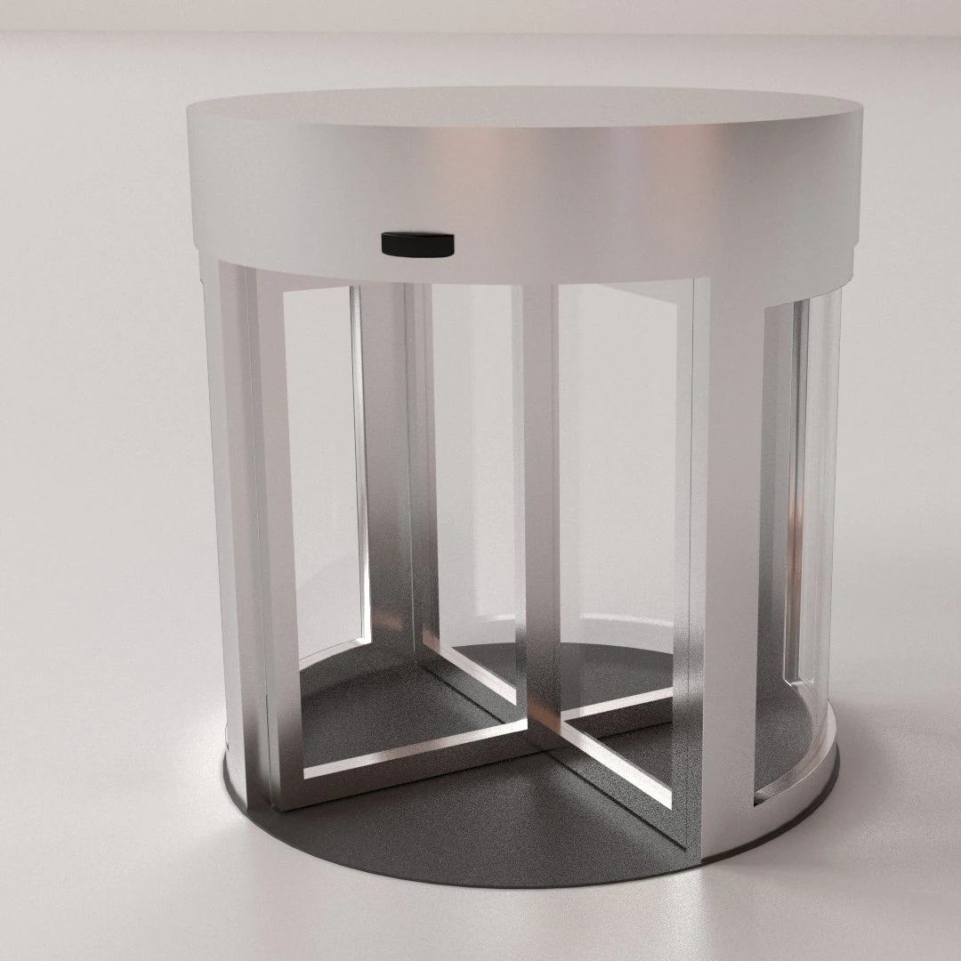 revolving door 3D Model .c4d .max .obj .3ds .fbx .stl .blend