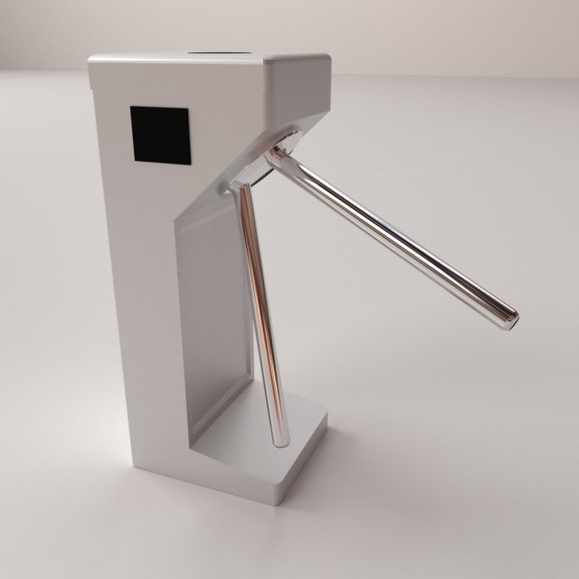 tripod turnstile 3D Модель .c4d .max .obj .3ds .fbx .stl .blend 