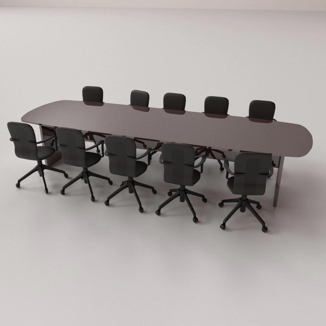 conference table set 3D Model .c4d .max .obj .3ds .fbx .stl .blend 