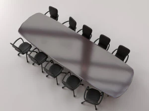 conference table set 3D Model