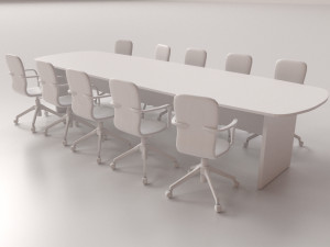 conference table set 3D Модель