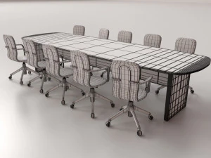 conference table set 3D Model