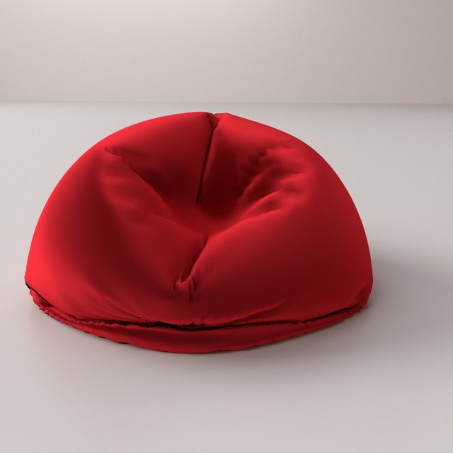 bean bag Modèle 3D .c4d .max .obj .3ds .fbx .stl .blend 