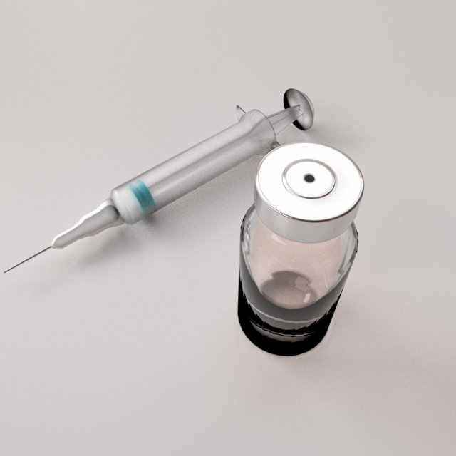 vaccine Model 3D .c4d .max .obj .3ds .fbx .stl .blend 