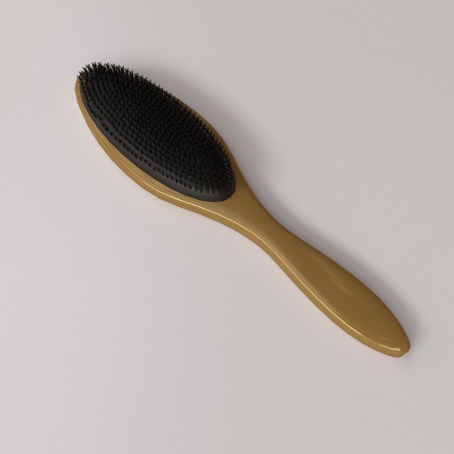 hair brush 3D Модель .c4d .max .obj .3ds .fbx .stl .blend 