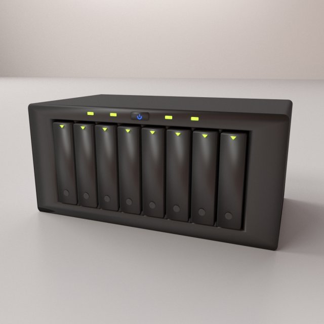 nas storage 3D Model .c4d .max .obj .3ds .fbx .stl .blend 