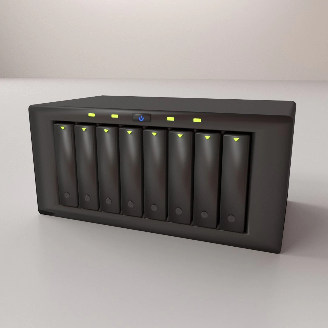 nas storage 3D Model .c4d .max .obj .3ds .fbx .stl .blend 