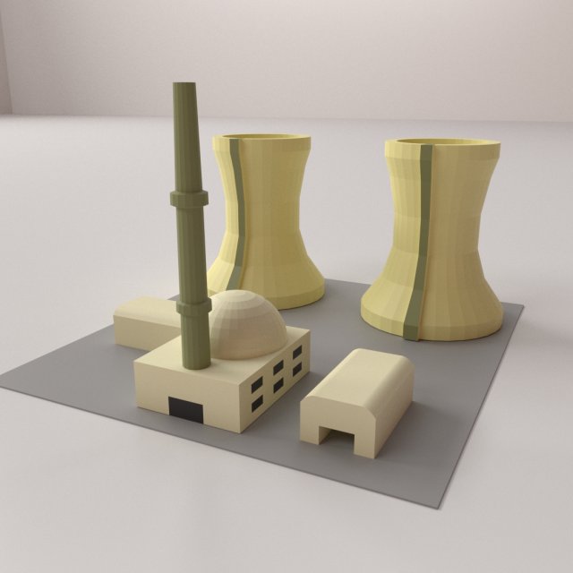 nuclear plant Modelo 3D .c4d .max .obj .3ds .fbx .stl .blend 