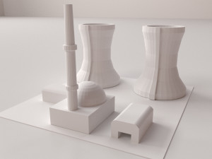 nuclear plant Modelo 3D