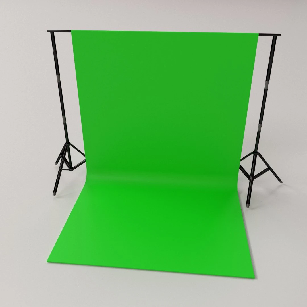 green screen 3D Model .c4d .max .obj .3ds .fbx .stl .blend