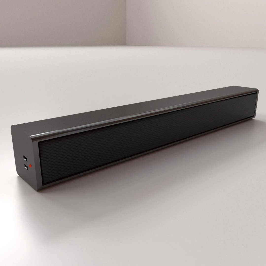 sound bar 3D Model .c4d .max .obj .3ds .fbx .stl .blend 
