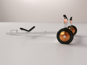 boat dolly Modelo 3D