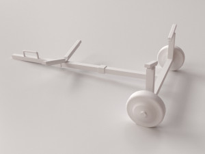 boat dolly Modelo 3D