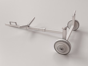 boat dolly Modelo 3D