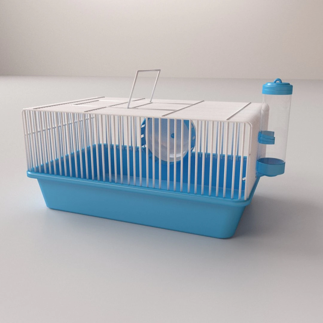 hamster cage 3D Model .c4d .max .obj .3ds .fbx .stl .blend 