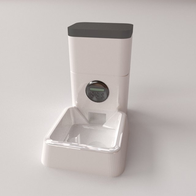 automatic pet feeder Modèle 3D .c4d .max .obj .3ds .fbx .stl .blend 