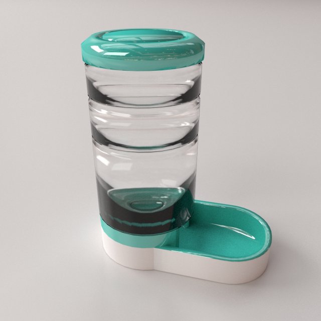 pet feeder Modello 3D .c4d .max .obj .3ds .fbx .stl .blend 