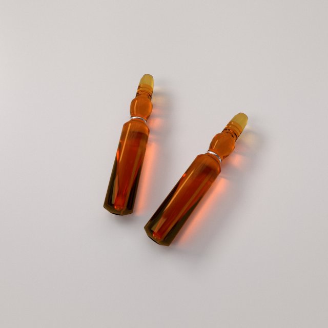ampoule 3D Модель .c4d .max .obj .3ds .fbx .stl .blend 