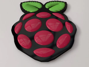 raspberry pi logo 3D Model