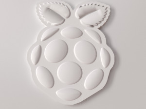 raspberry pi logo Model 3D
