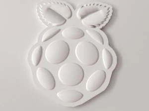 raspberry pi logo 3D Model