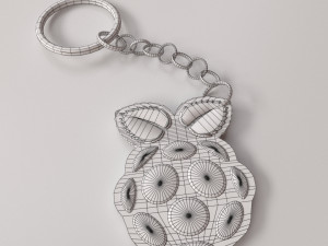raspberry pi keychain 3D Model
