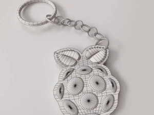 raspberry pi keychain 3D Model