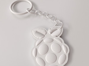 raspberry pi keychain 3D Model
