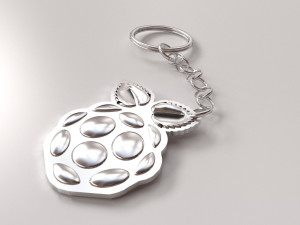 raspberry pi keychain 3D Model