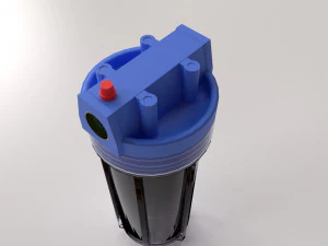 water filter canister 3D Model