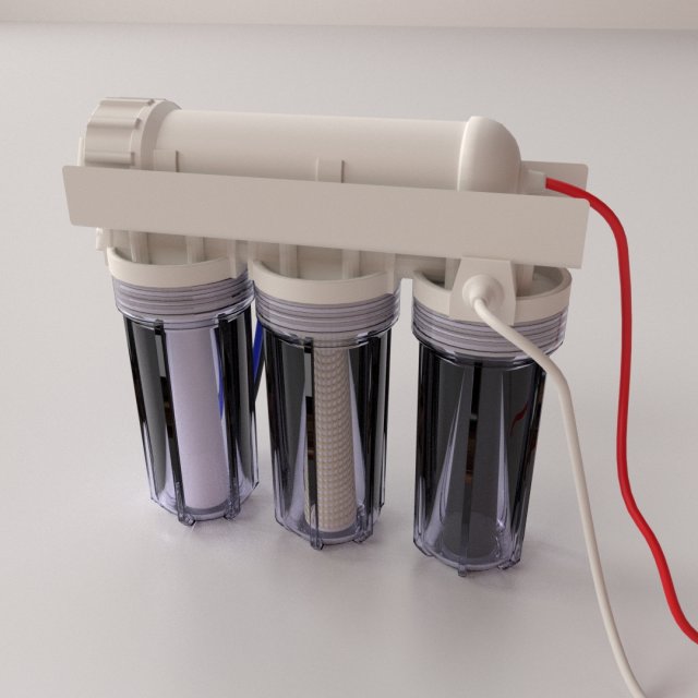 rodi water filter 3D 模型 .c4d .max .obj .3ds .fbx .stl .blend 