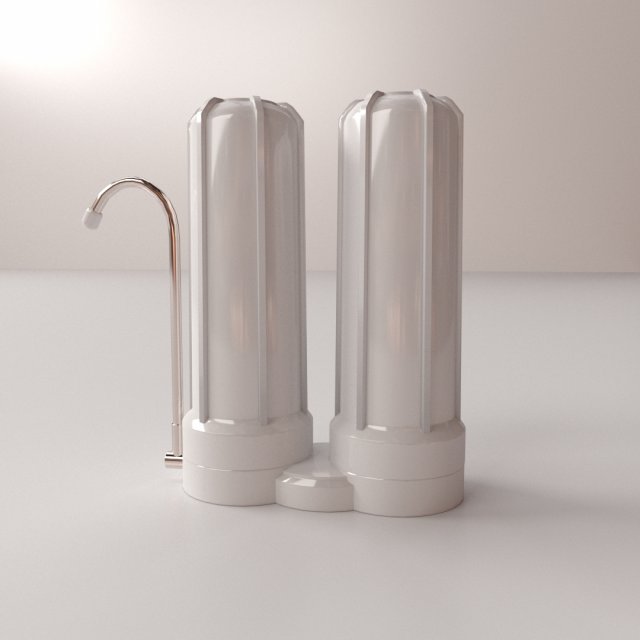 double water filter 3D Model .c4d .max .obj .3ds .fbx .stl .blend 