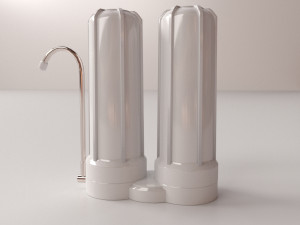 double water filter Modèle 3D