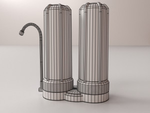 double water filter 3D Model